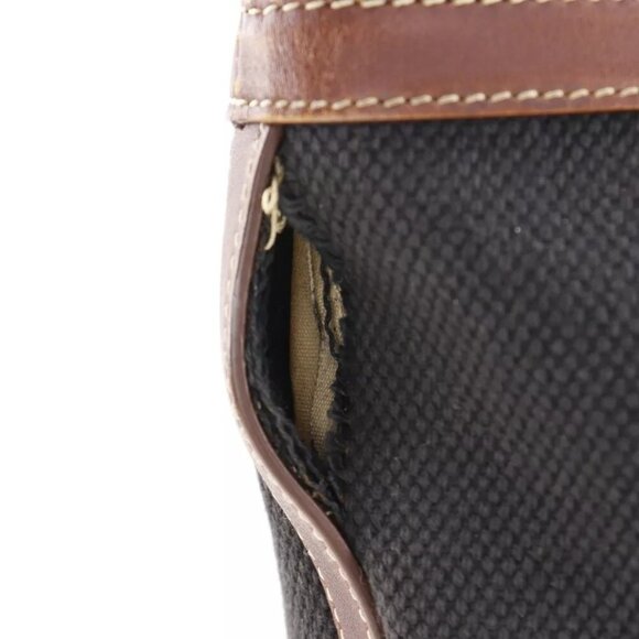 CELINE logo Tote Bag black/Brown canvas Women - Picture 5 of 16